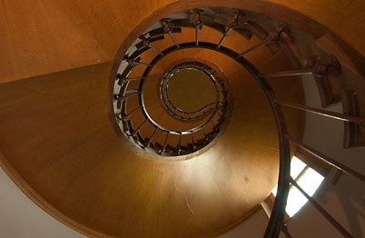 Spiraly staircase found so commonly throughout France (David's France Gallery)