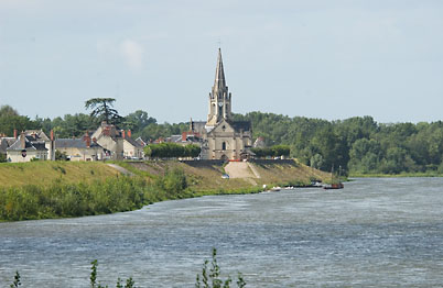 View from Châteauof the sleepy town of Langeais (David's France Gallery)
