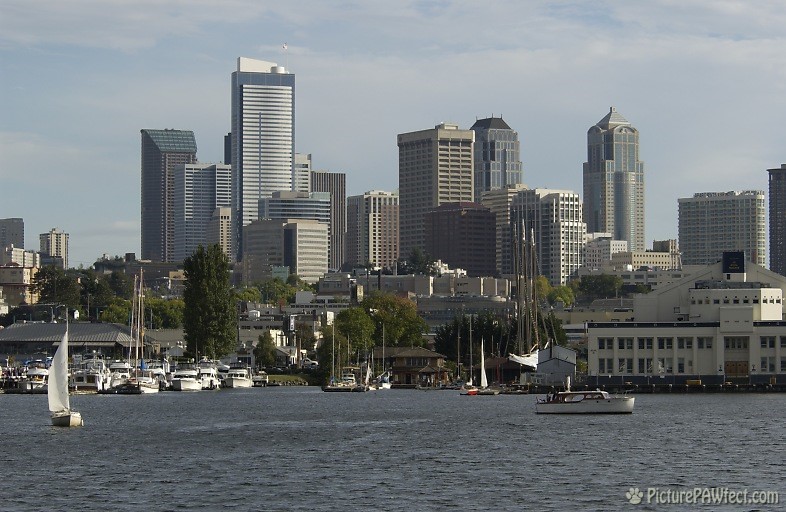 Downtown Seattle from Lake Union (Nikon D1x Photos)