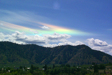 Circumhorizon Arc, June 27, 1999<a href=http://www.atoptics.co.uk/halo/cha.htm> <i>(Here's Why...)</i></a> (Sky & Space Gallery)